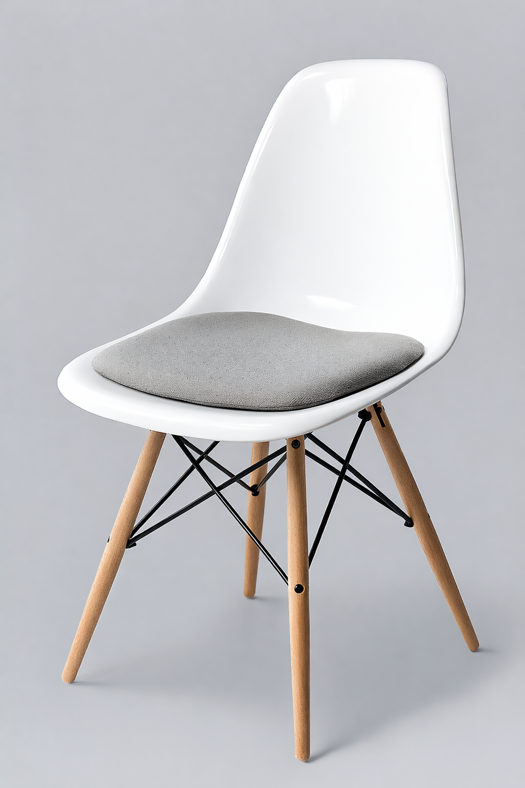 High-Quality Acrylic Dining Chair with Beech Wood Legs