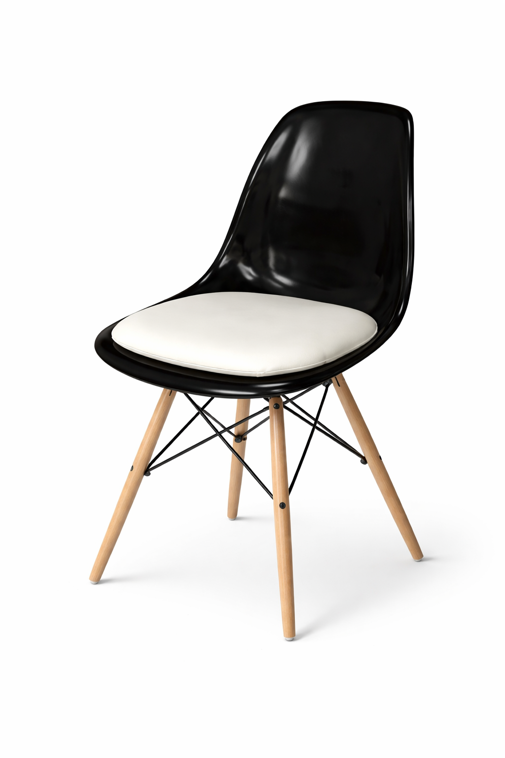 High-Quality Acrylic Dining Chair with Beech Wood Legs