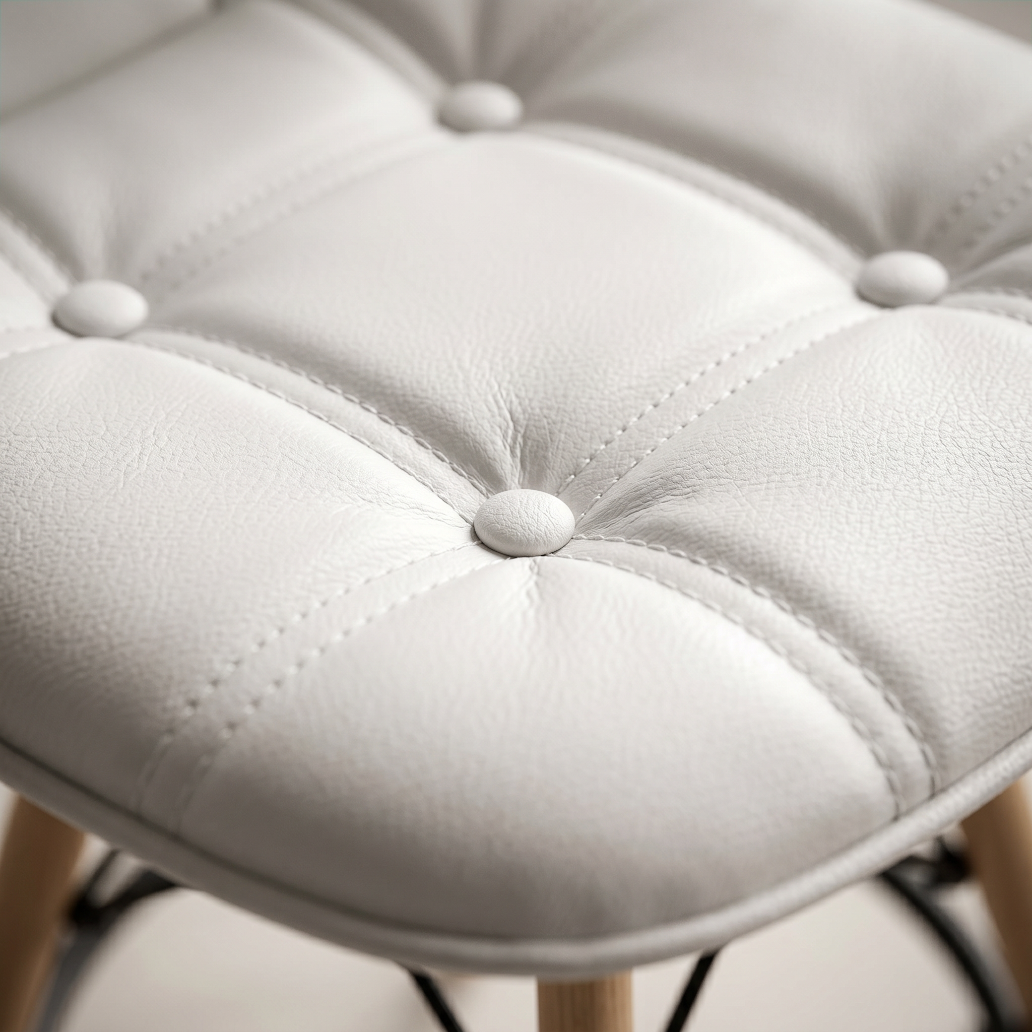 Royal Acrylic Upholstered Bar Stool with Beech Wood Legs