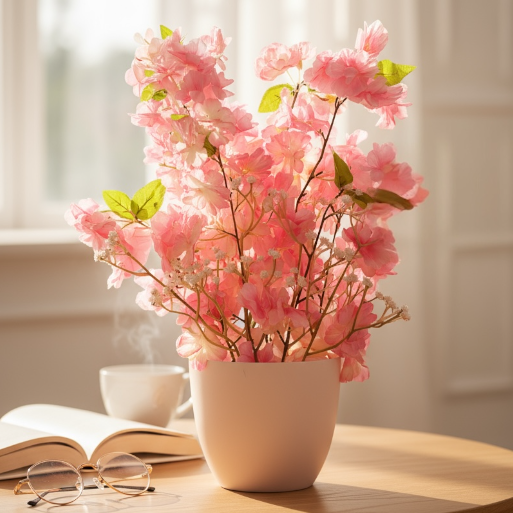 Pink Blossom Artificial Plant