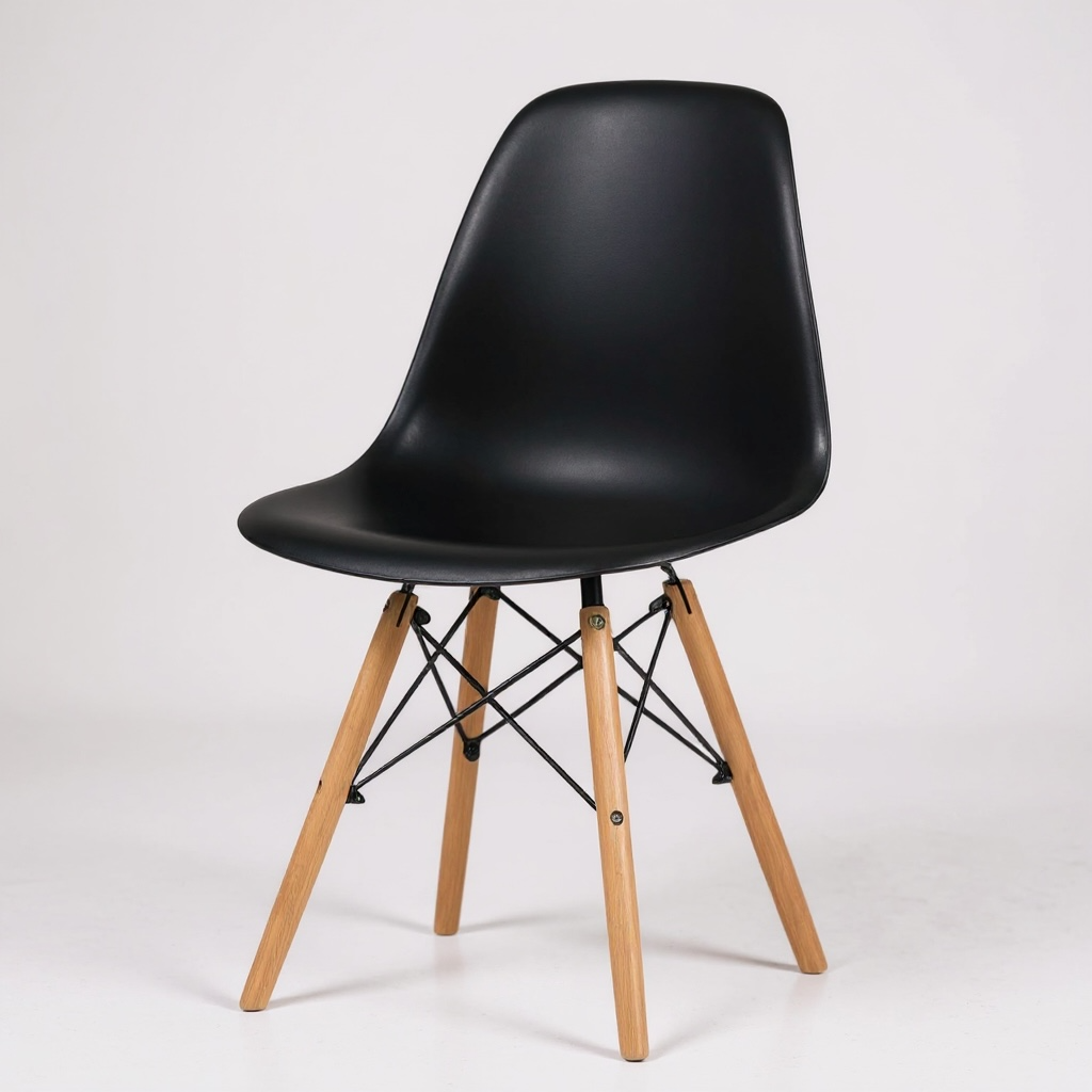 Acrylic Black Molded Dining Chair