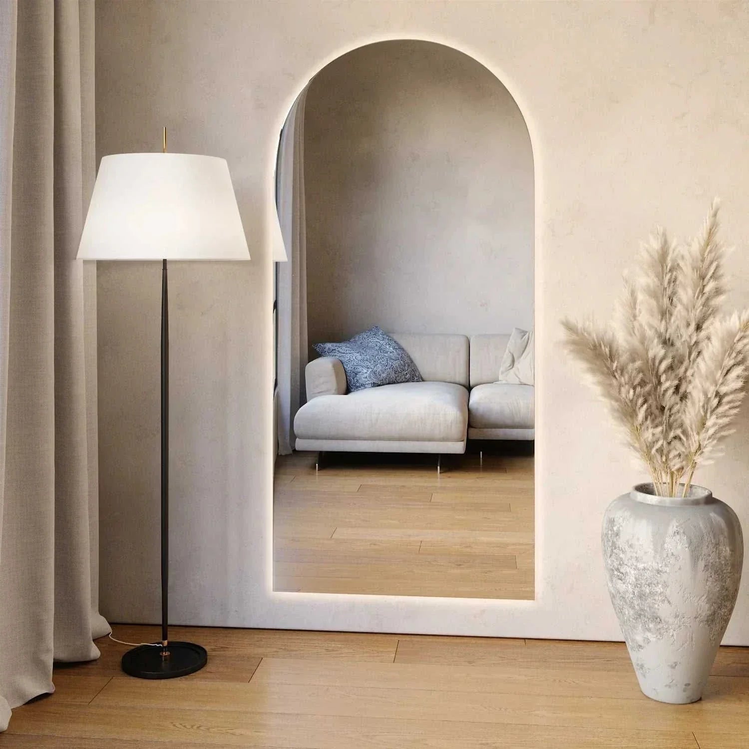 Luma - Arched LED Wall Mirror