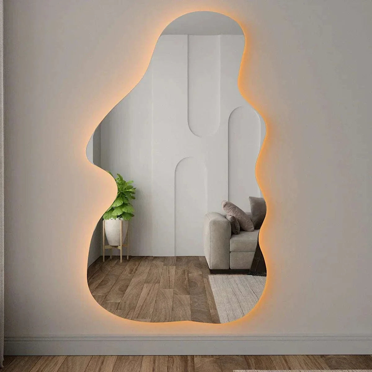 Lava - Irregular LED Mirror