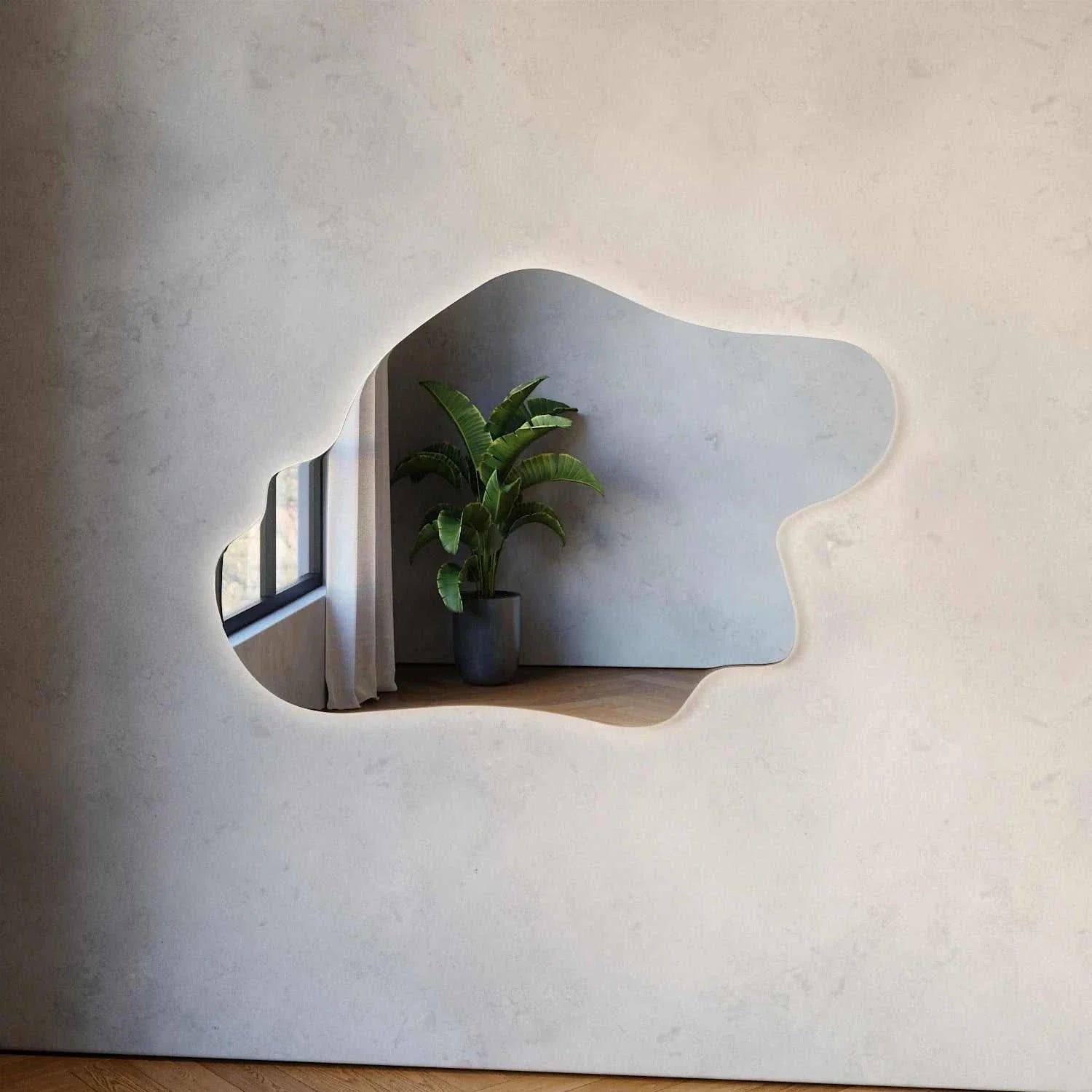 Island - Abstract Island LED Mirror