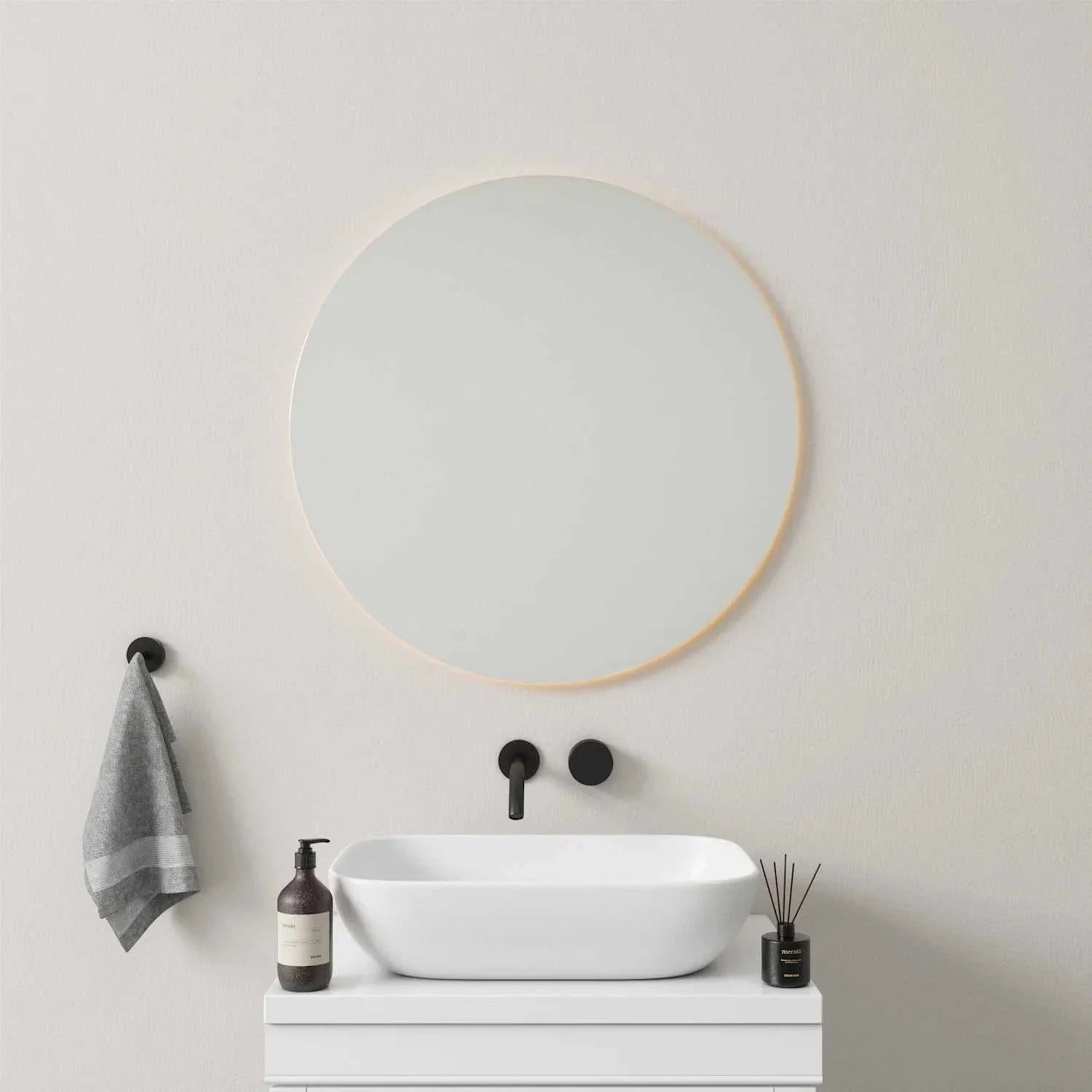 Lunara - Round LED Backlit Mirror