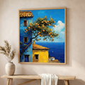 Mediterranean Orange Tree Canvas Wall Art