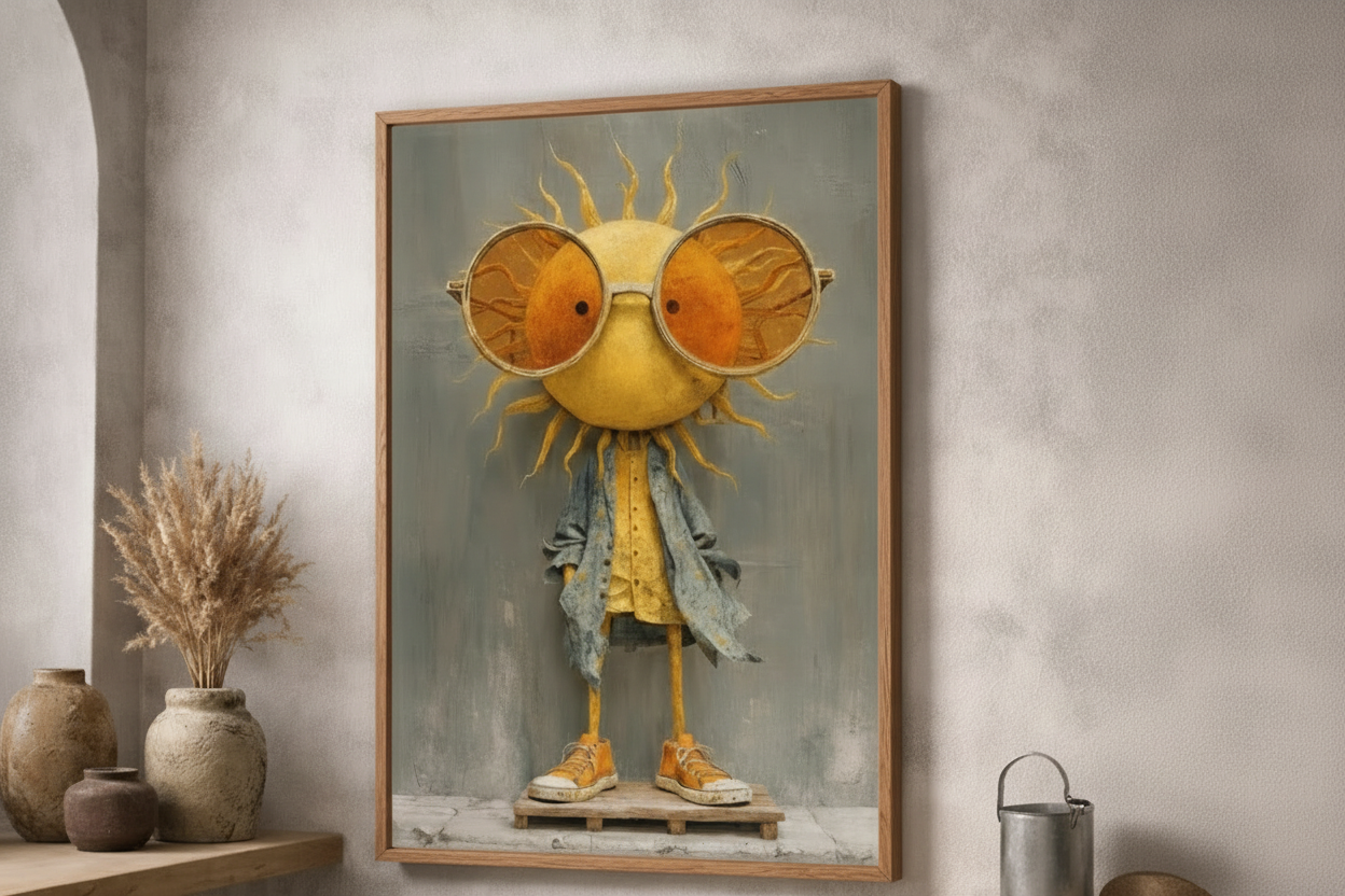 Sunny Character Canvas