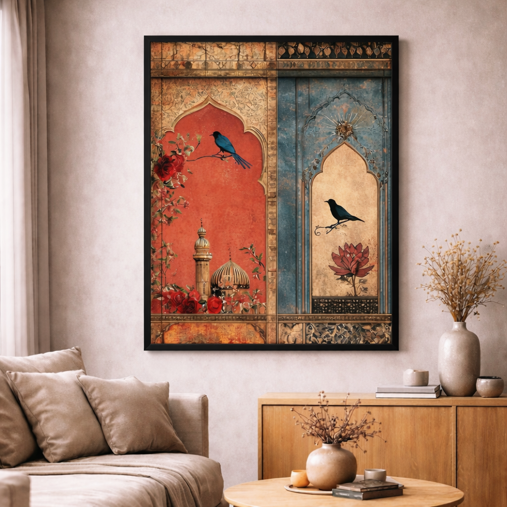 Oriental Birds Canvas