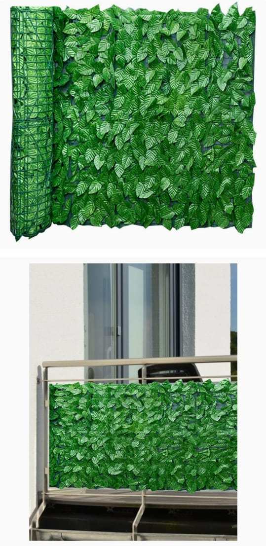 Artificial Leaf Privacy Fence Panel for Balcony & Garden