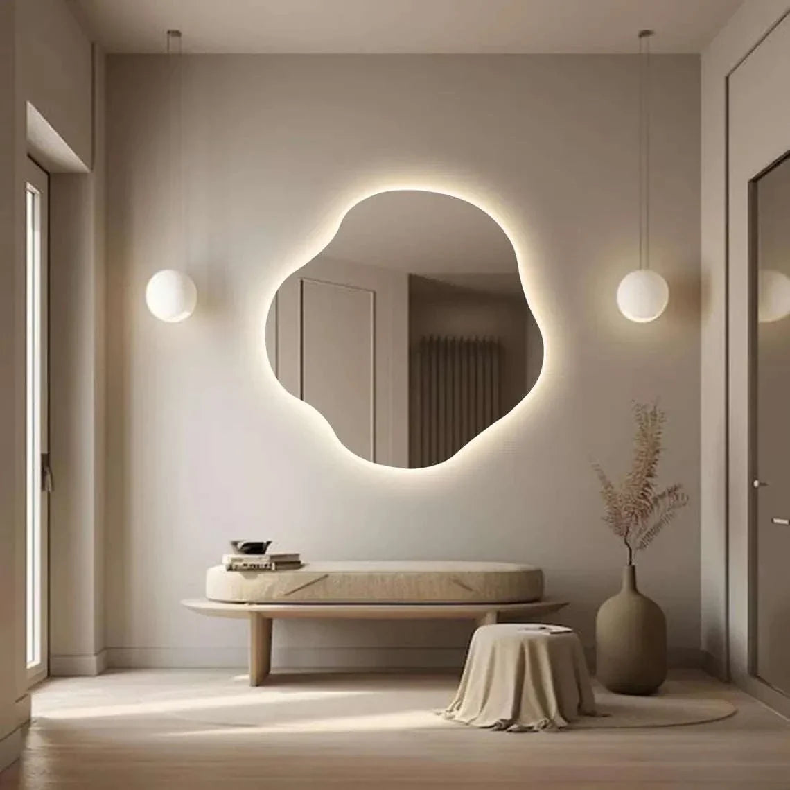 Glowform - Organic LED Wall Mirror