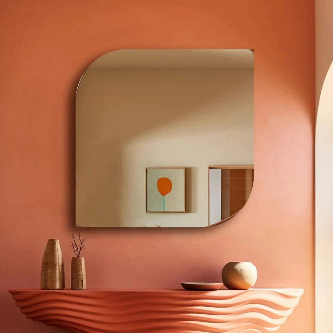 Quadra - Modern Geometric Wall Mirror