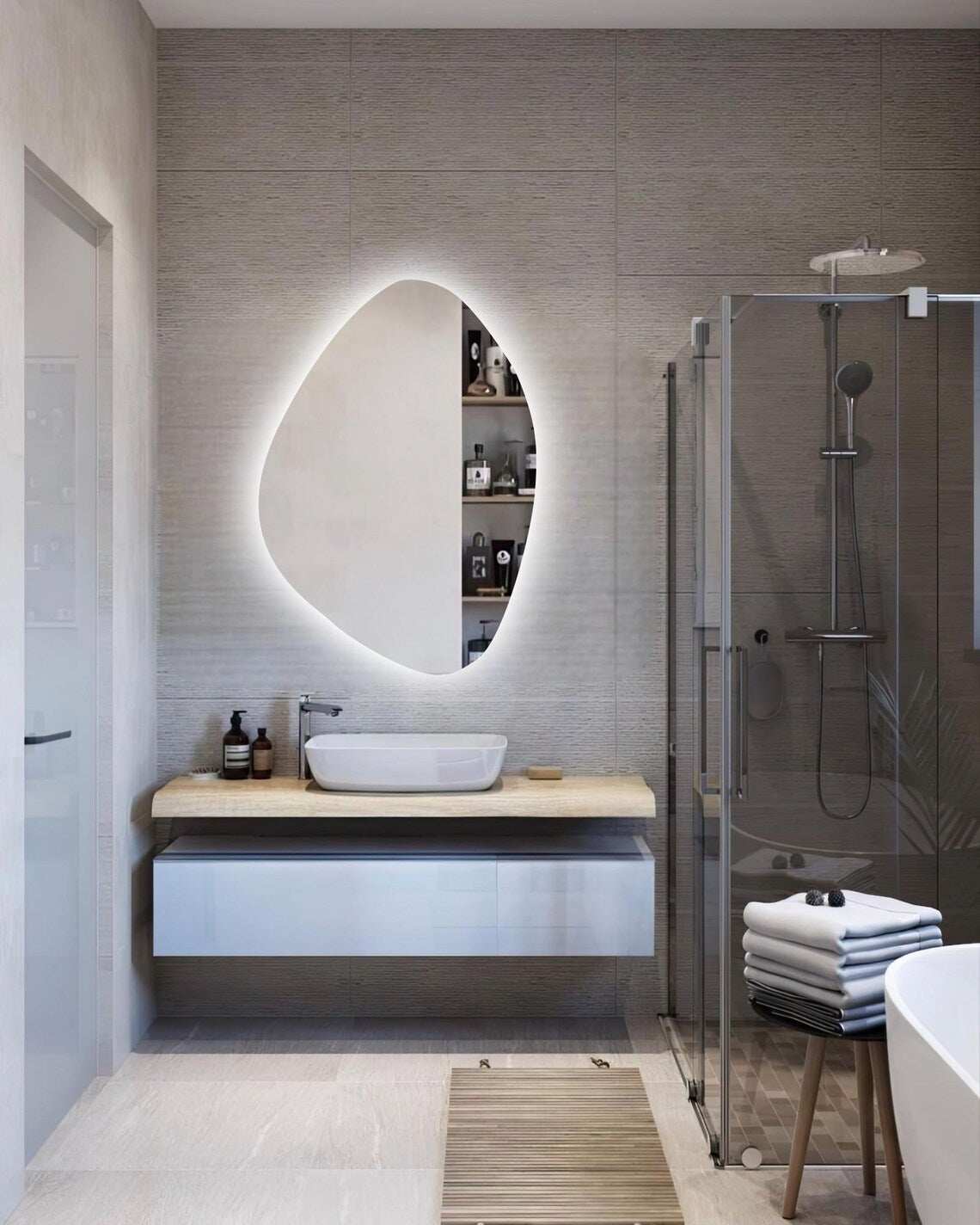 Glowdrop - Led Illuminated Bathroom Mirror