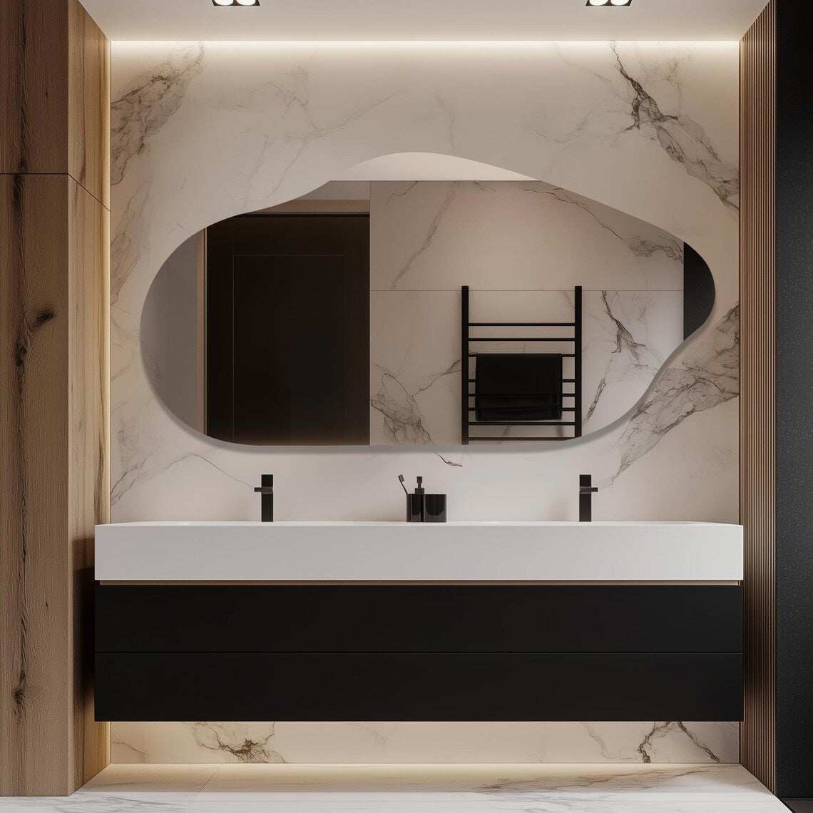 Eclipse - Asymmetrical LED Mirror
