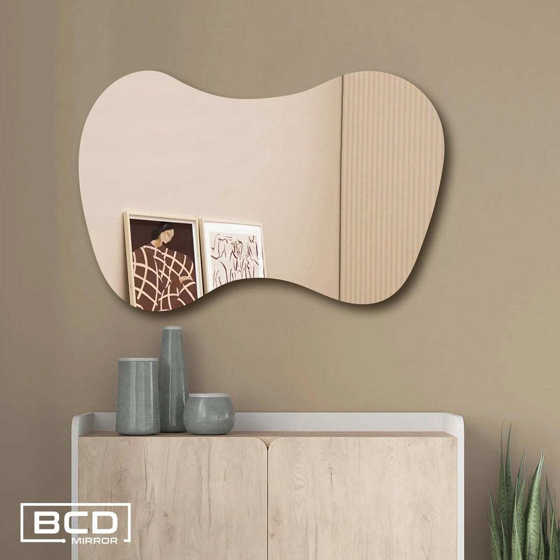 Wavira - LED Irregular Frameless Mirror