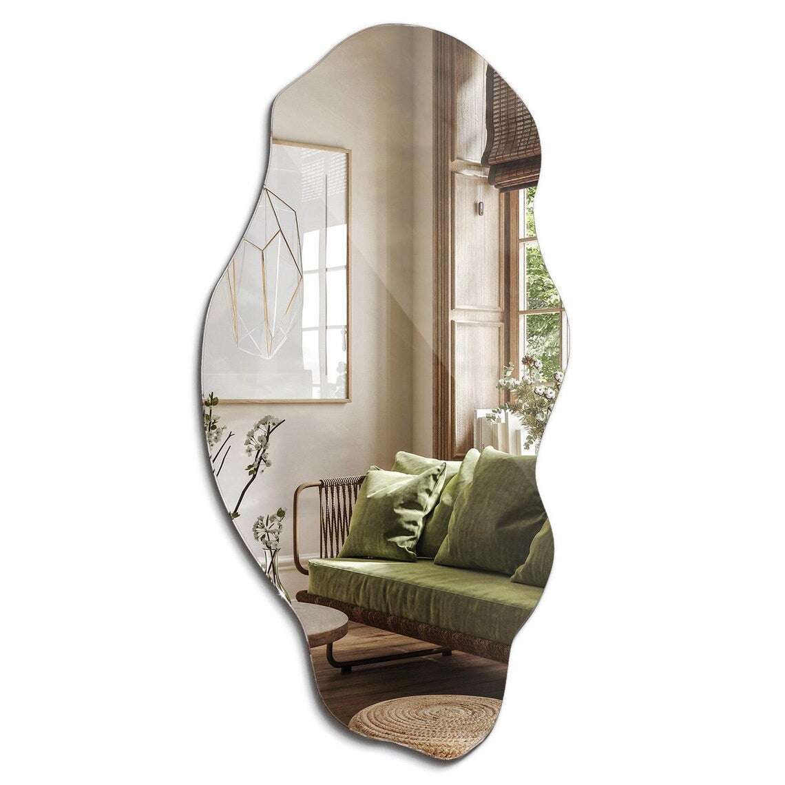 Ripple - Irregular Wall Mirror with Artistic Flow