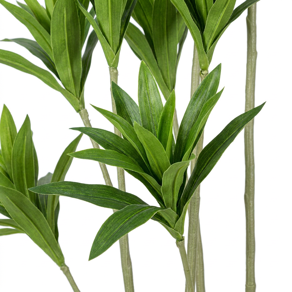 Artificial Dracaena Plant in Fiber Glass Pot