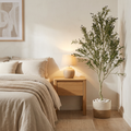 Artificial Olive Tree with White Pebbles 2M