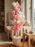 Rosabelle - Artificial Pink & White Blossom Tree