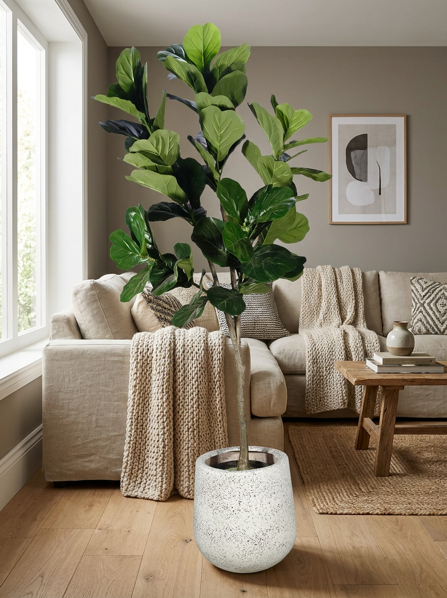 Artificial Decorative Plant with Elegant Pot