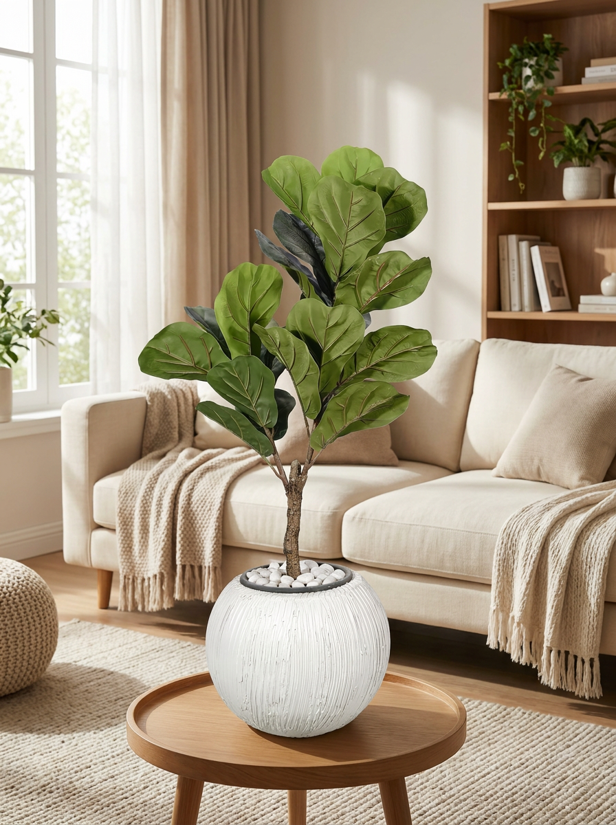 Artificial Indoor Plant with Decorative Pot