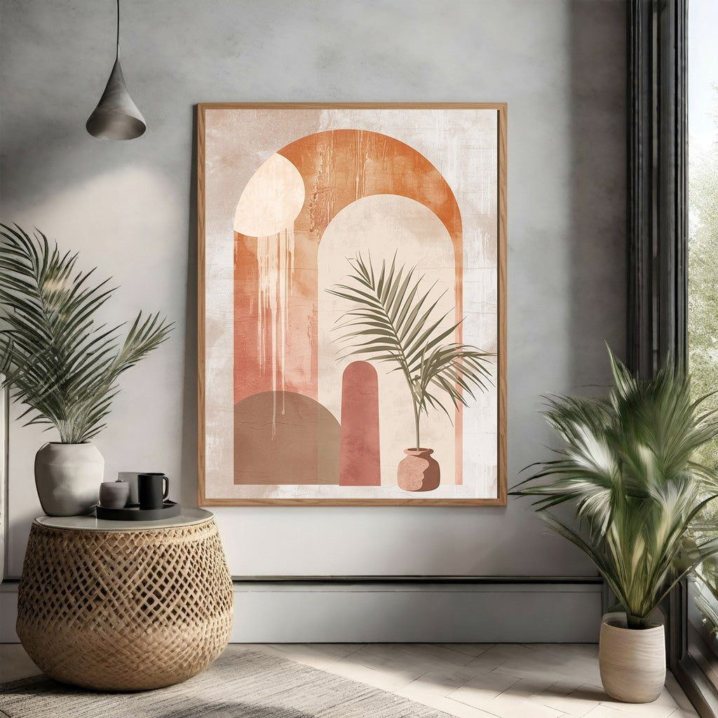 Abstract Archway Botanical Wall Art