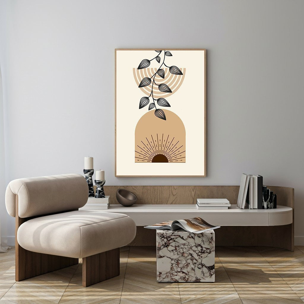 Abstract Botanical Arch Wall Art