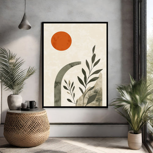Abstract Botanical Archway Wall Art