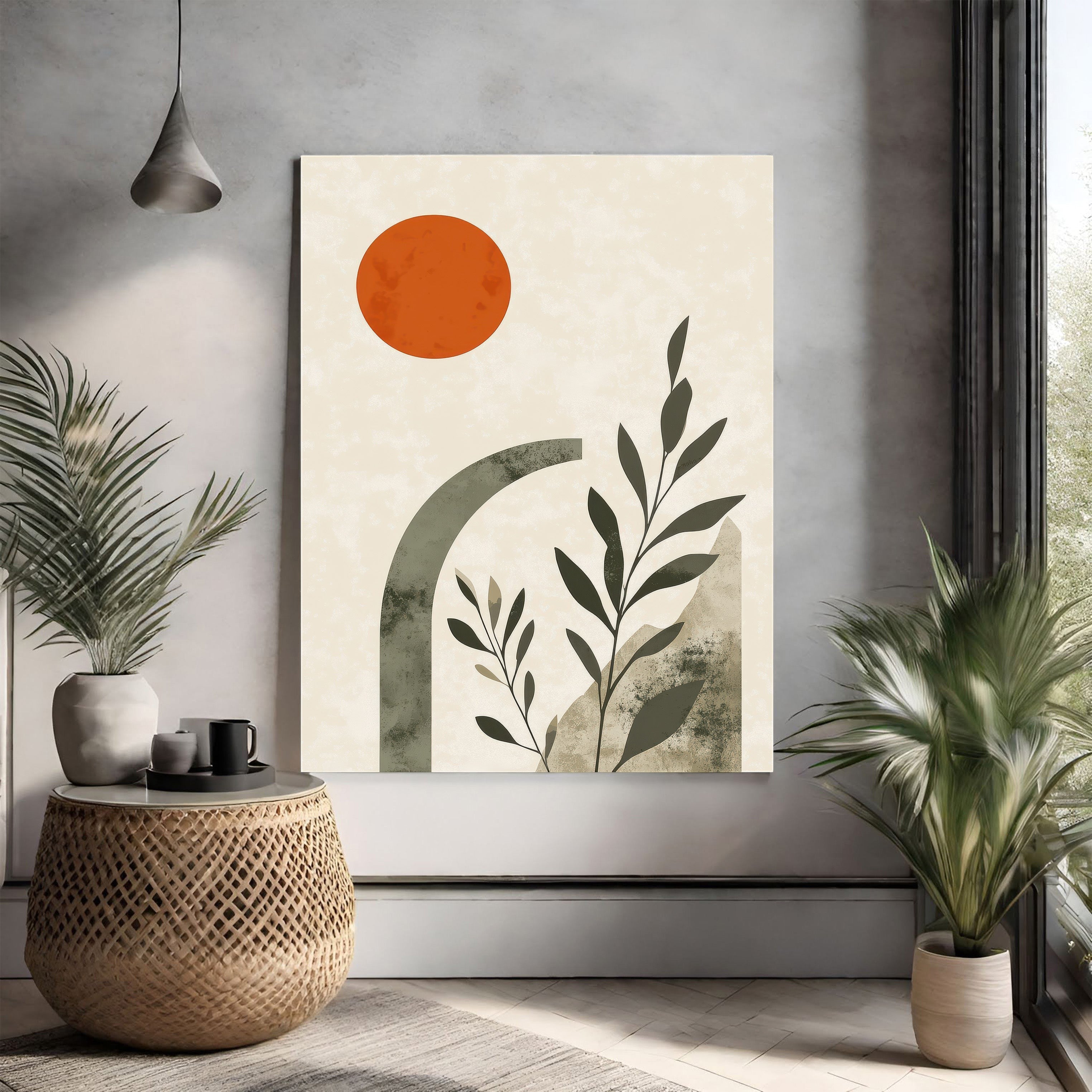 Abstract Botanical Archway Wall Art