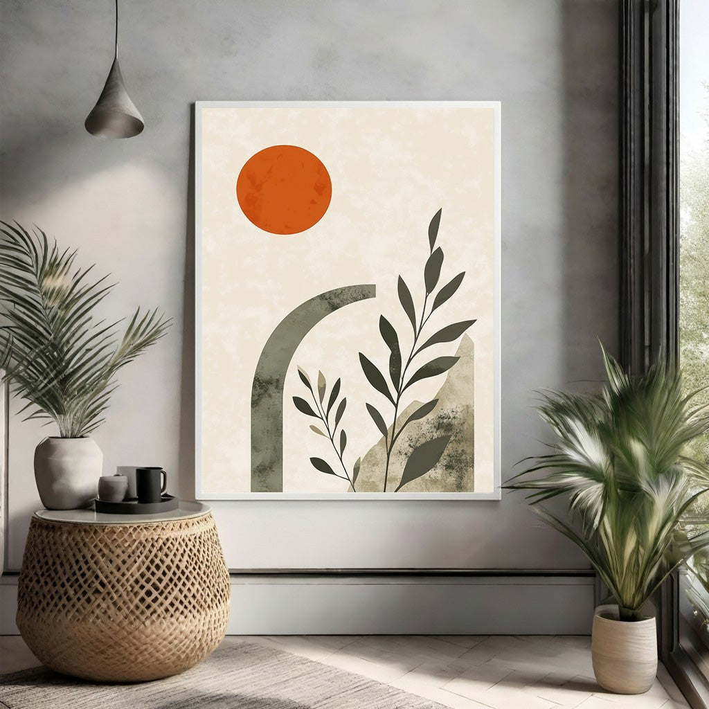 Abstract Botanical Archway Wall Art