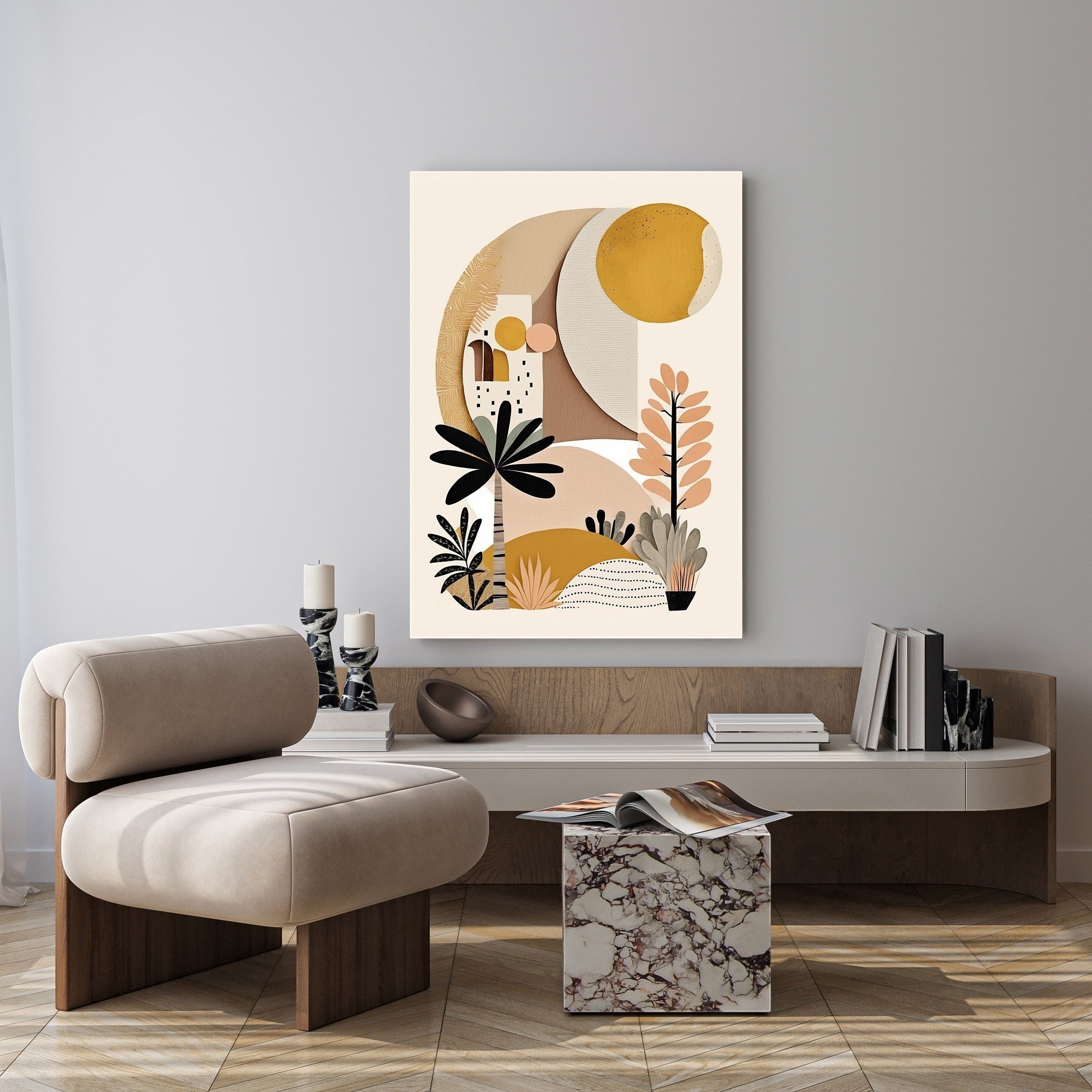 Abstract Desert Landscape Wall Art