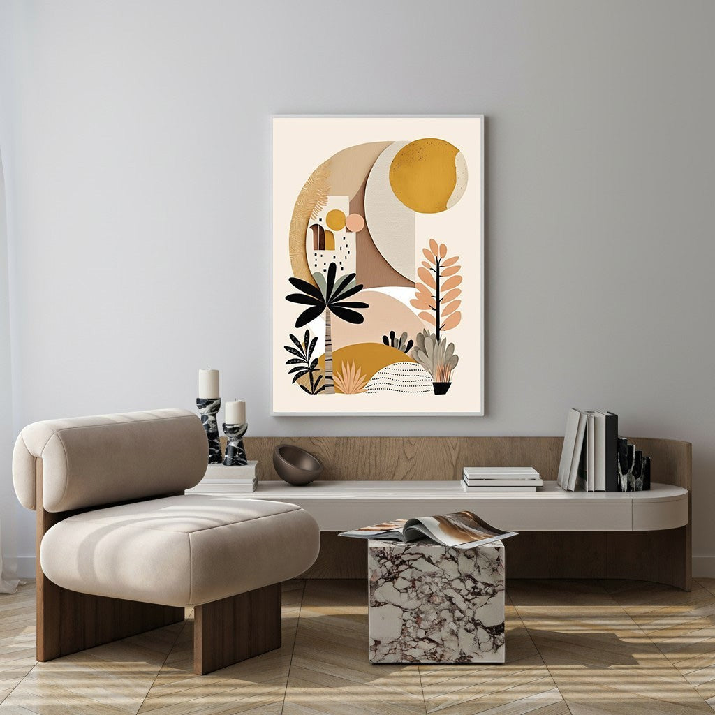 Abstract Desert Landscape Wall Art