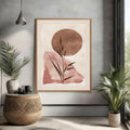Abstract Botanical Sunburst Wall Art