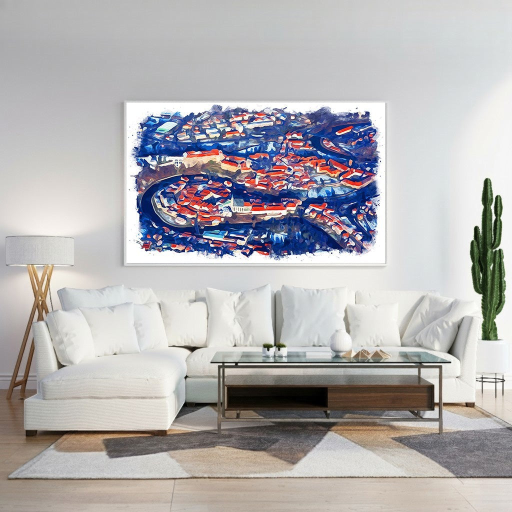 Abstract Cityscape Wall Art