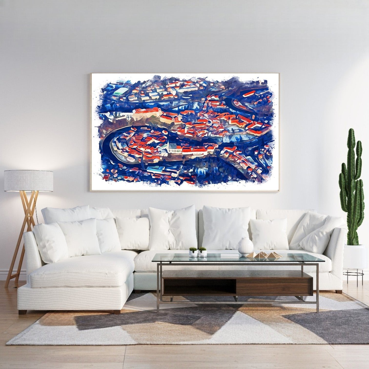 Abstract Cityscape Wall Art