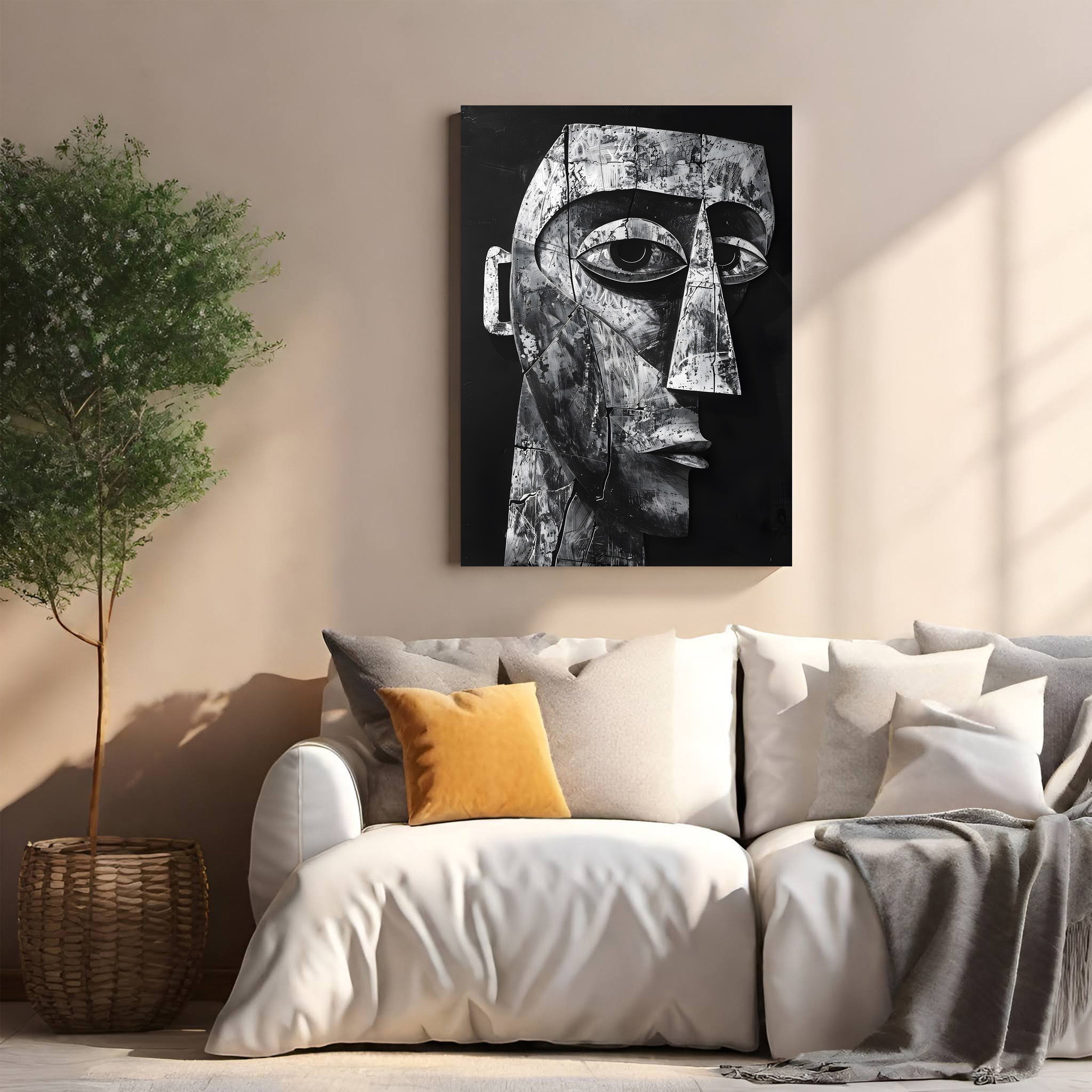 Abstract Face Wall Art