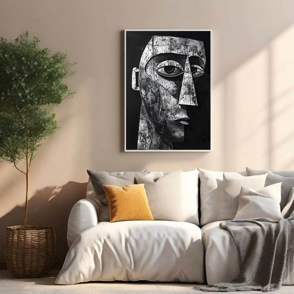 Abstract Face Wall Art