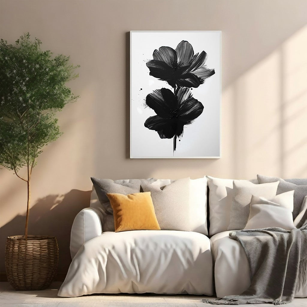 Abstract Floral Wall Art