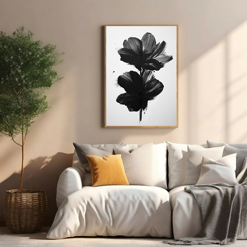 Abstract Floral Wall Art
