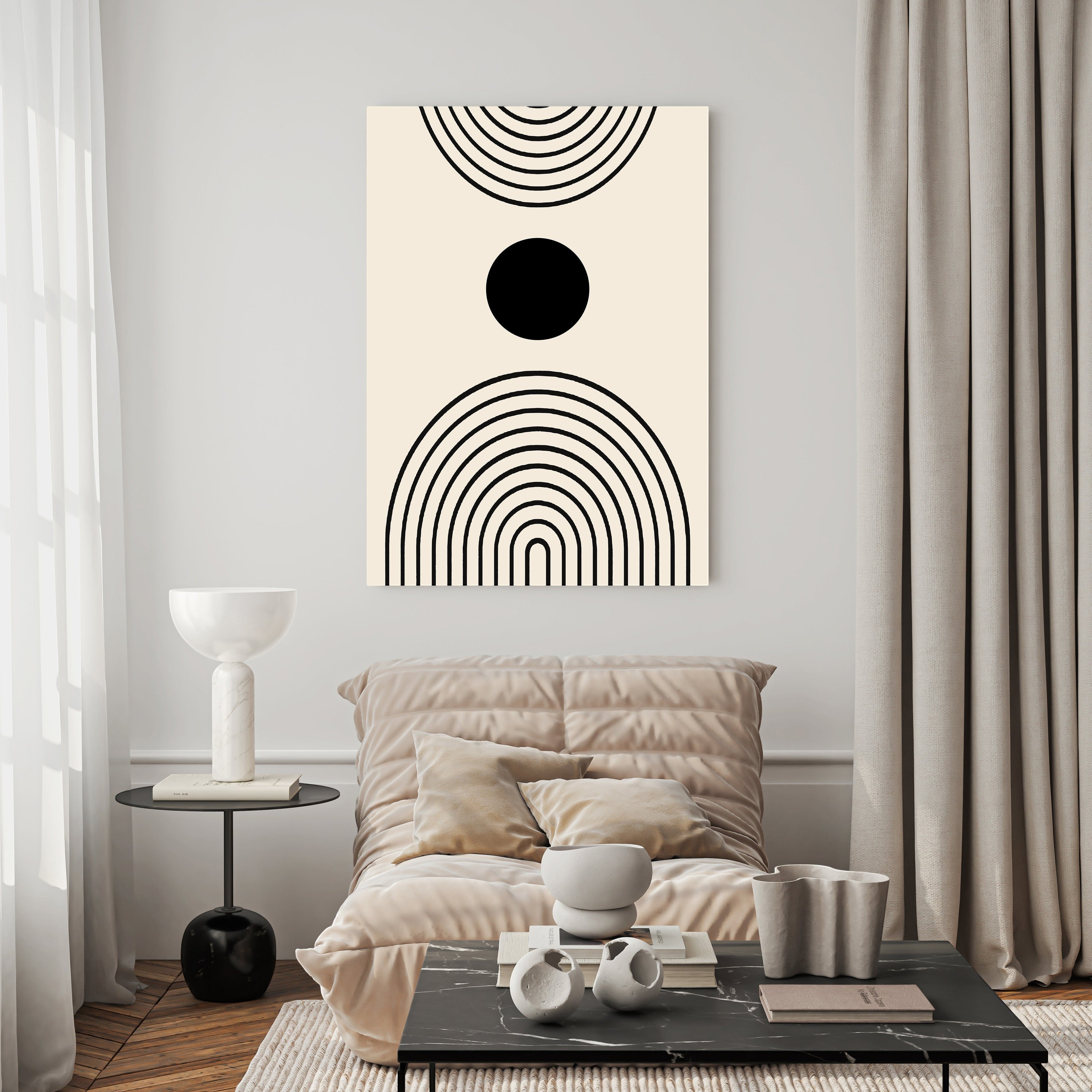 Abstract Geometric Arch Wall Art