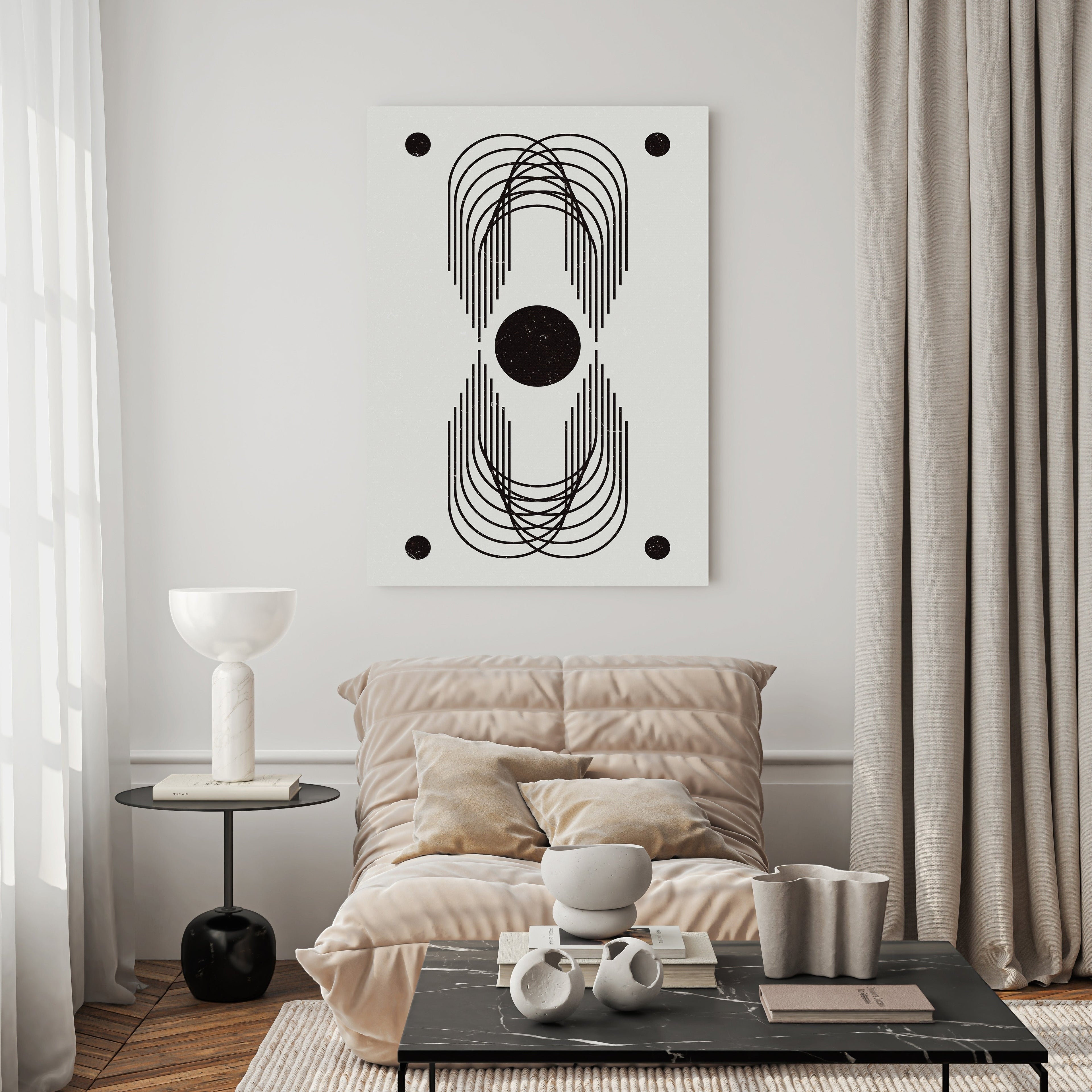 Abstract Geometric Arch Wall Art