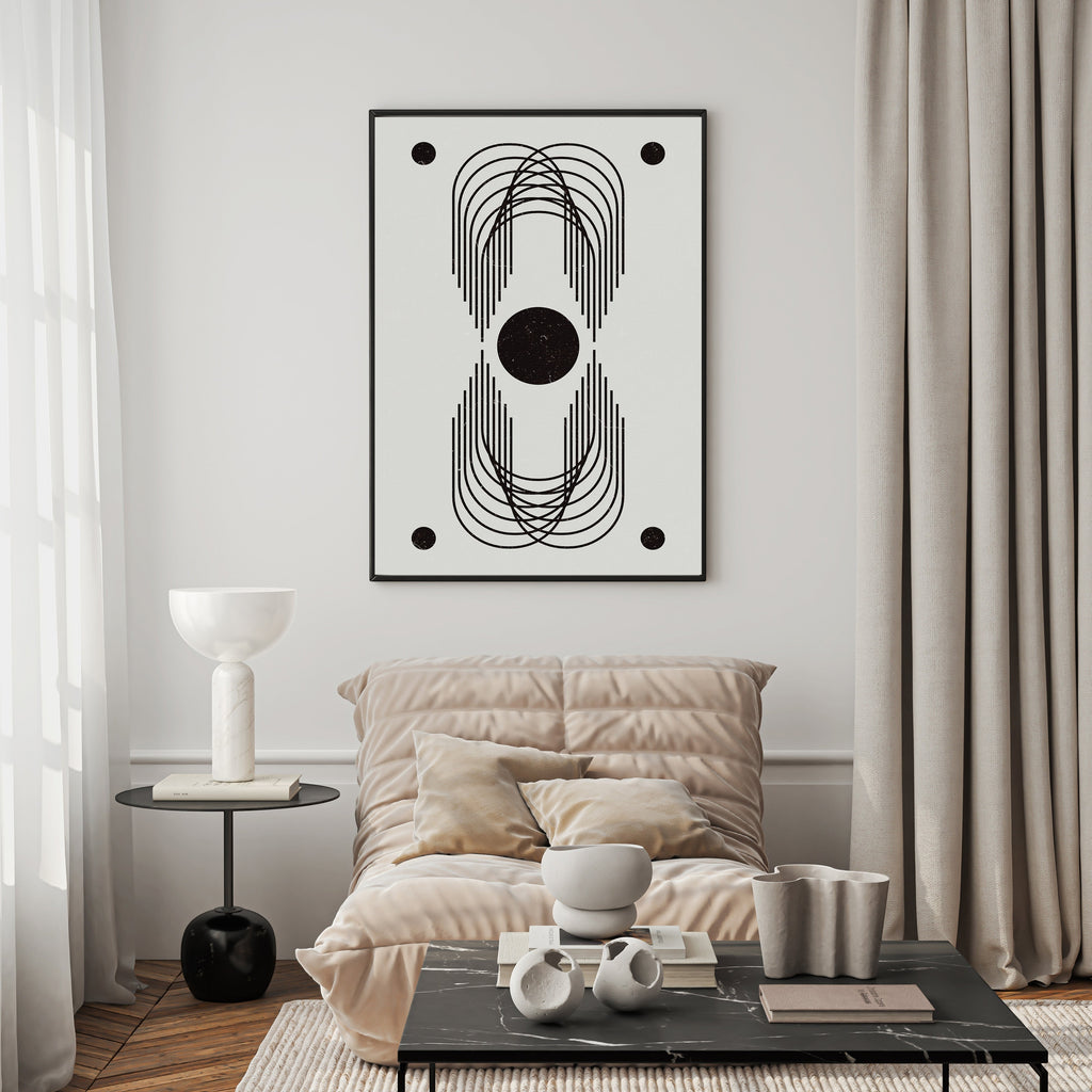 Abstract Geometric Arch Wall Art