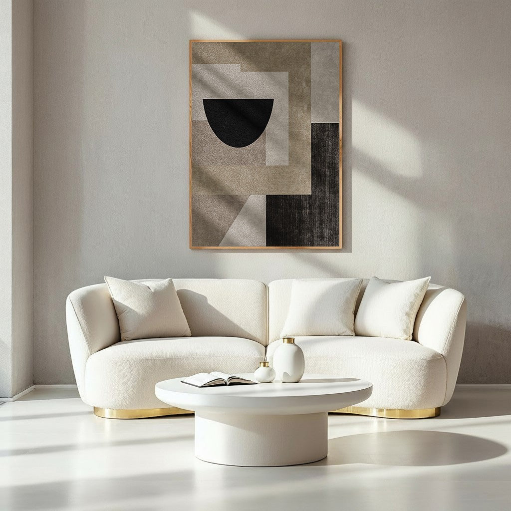 Abstract Geometric Canvas Wall Art
