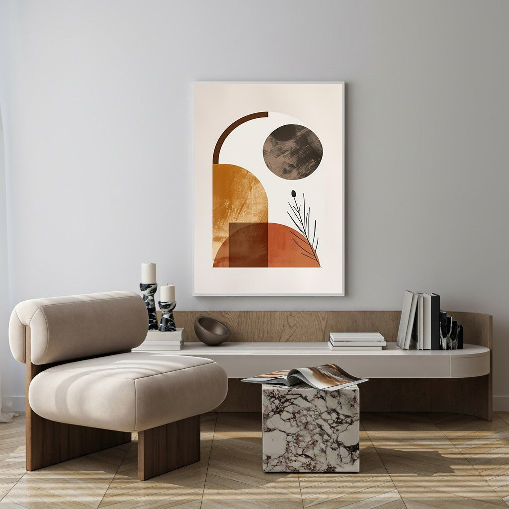 Abstract Geometric Composition Wall Art