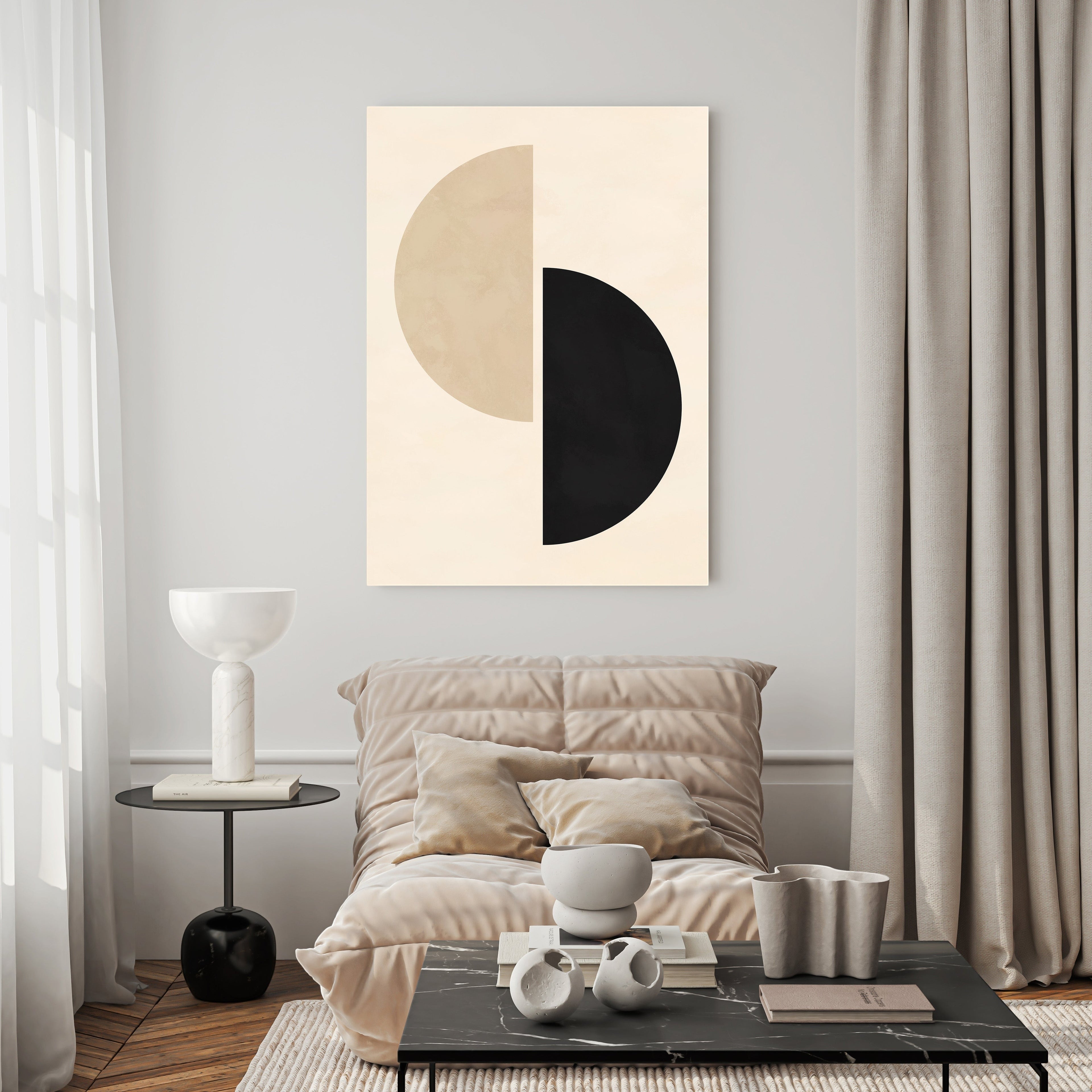 Abstract Geometric Circles Wall Art