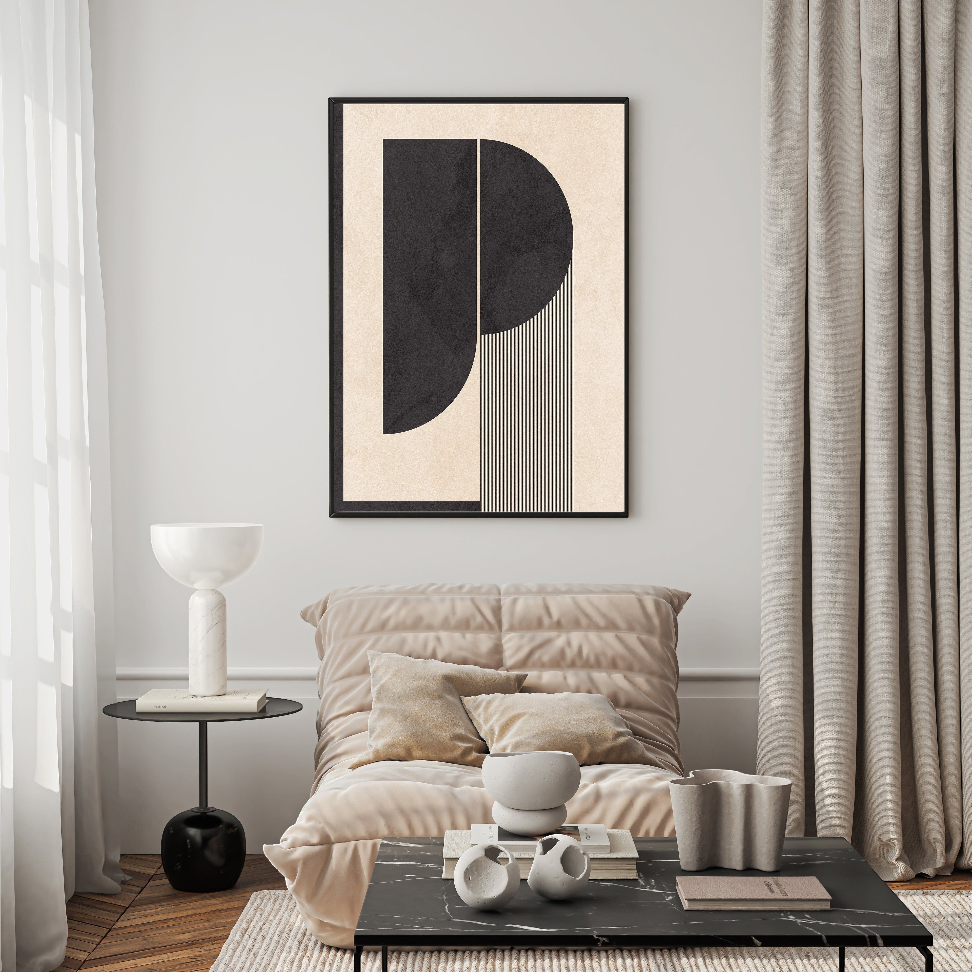 Abstract Geometric Composition Wall Art