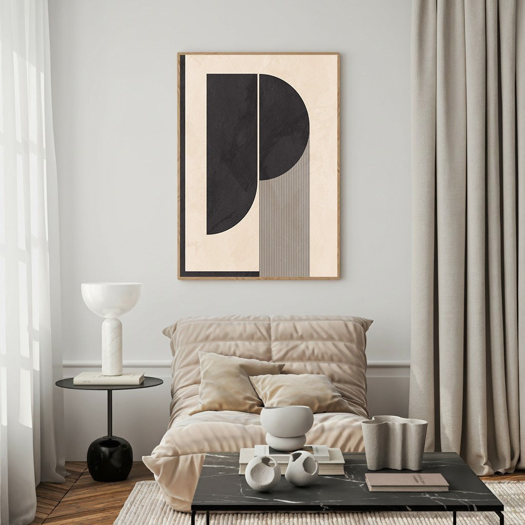 Abstract Geometric Composition Wall Art
