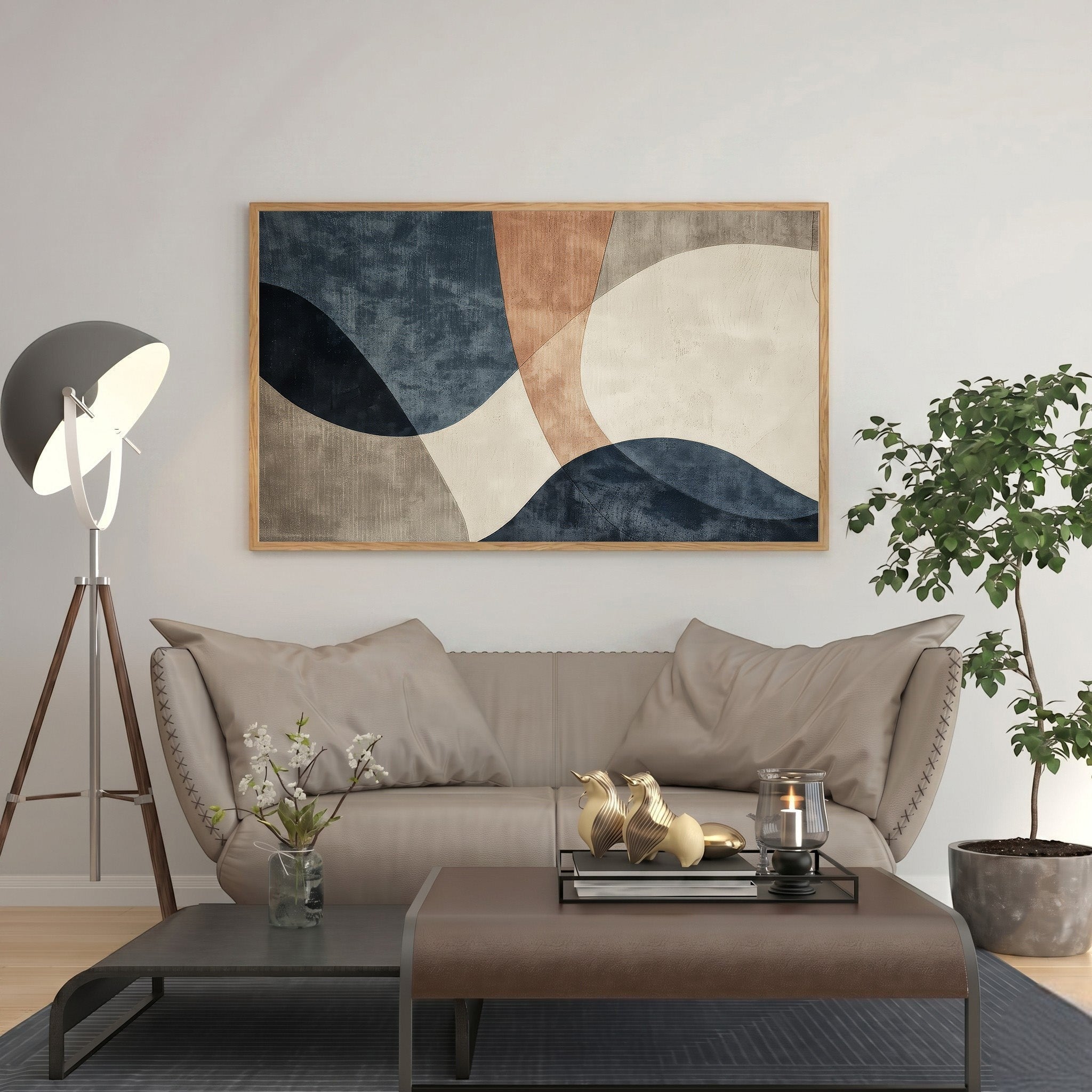 Abstract Geometric Shapes Wall Art