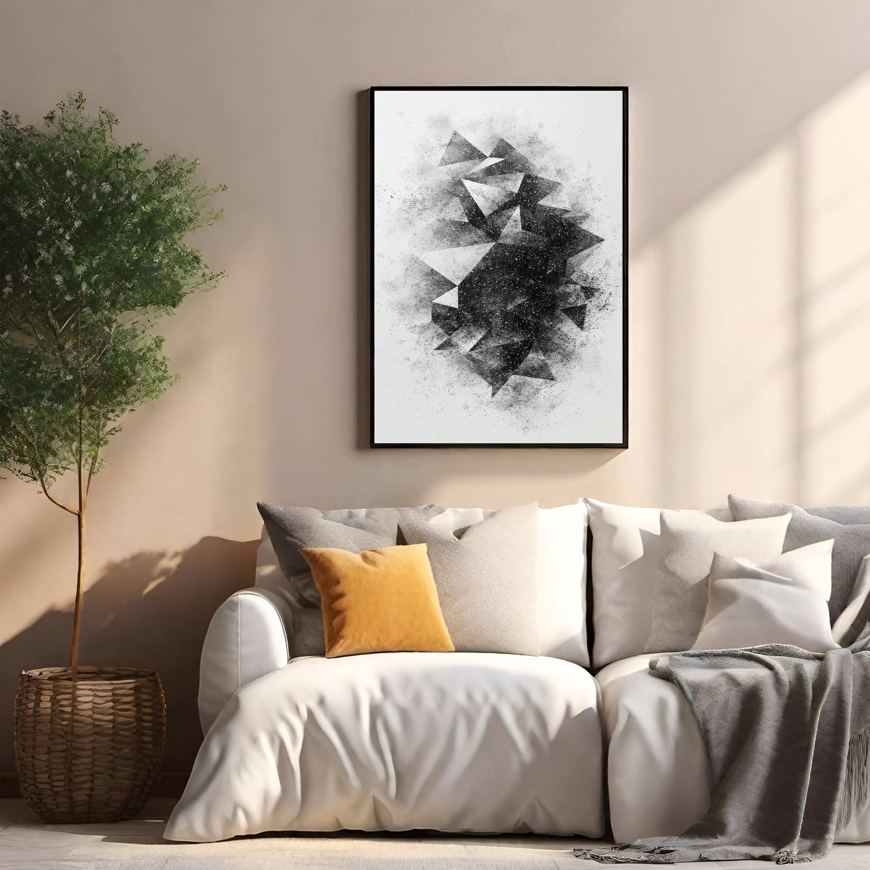 Abstract Geometric Fragment Wall Art