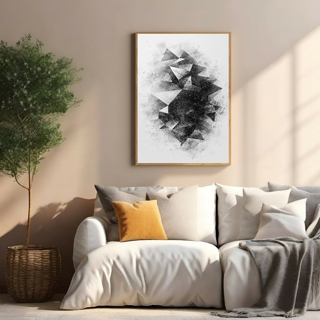 Abstract Geometric Fragment Wall Art