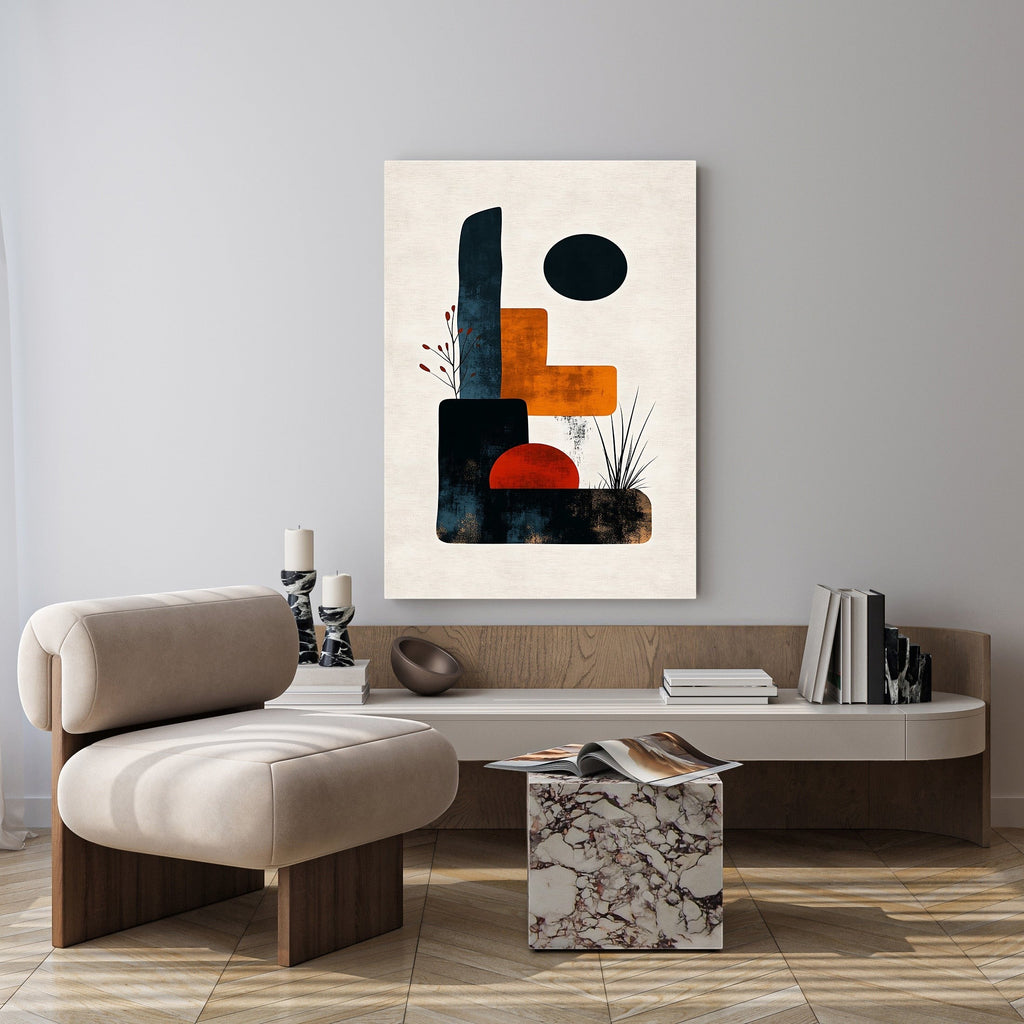 Abstract Geometric Composition Wall Art